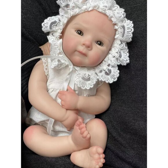 🆕13inch Silicone Reborn Baby Girl Realistic Newborn Baby Doll Life Baby Doll - Picture 2 of 10